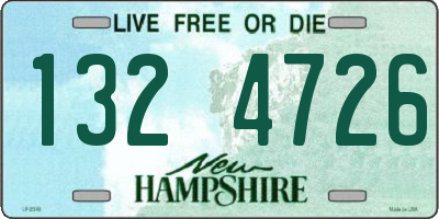 NH license plate 1324726