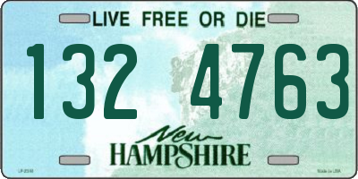NH license plate 1324763