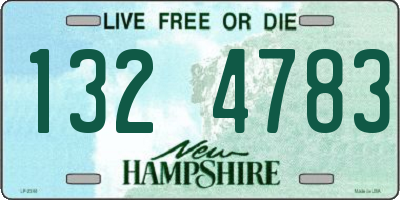 NH license plate 1324783