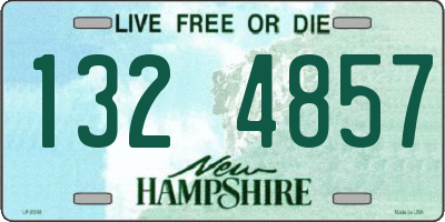 NH license plate 1324857