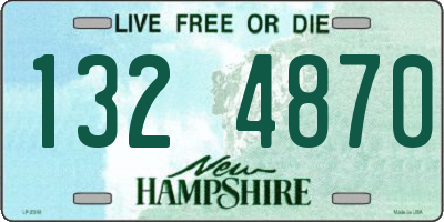 NH license plate 1324870