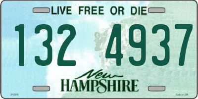 NH license plate 1324937
