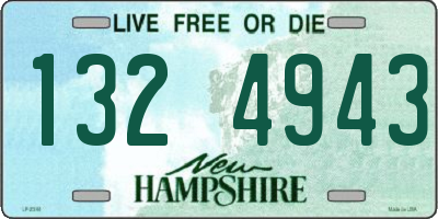 NH license plate 1324943