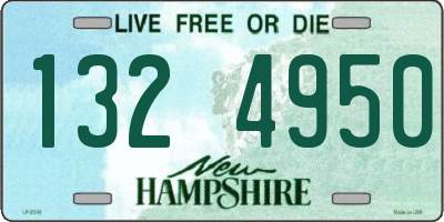NH license plate 1324950