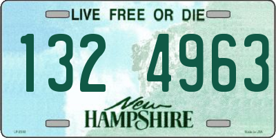 NH license plate 1324963