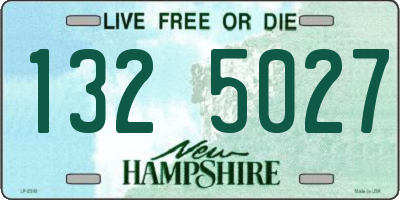 NH license plate 1325027