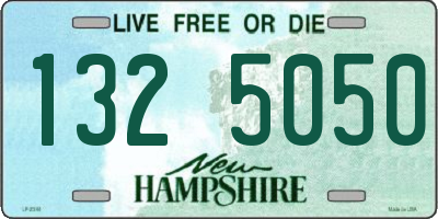 NH license plate 1325050
