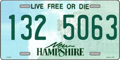 NH license plate 1325063