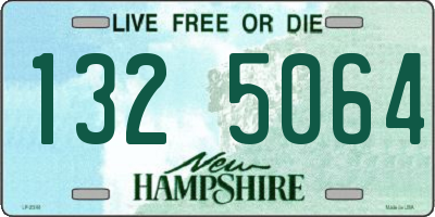 NH license plate 1325064