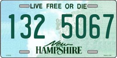 NH license plate 1325067