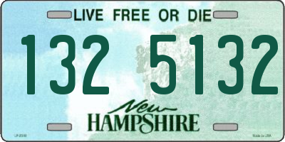 NH license plate 1325132