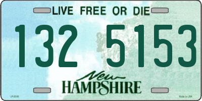NH license plate 1325153