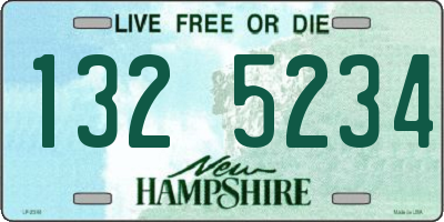 NH license plate 1325234