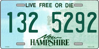 NH license plate 1325292