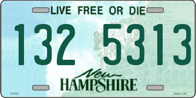NH license plate 1325313