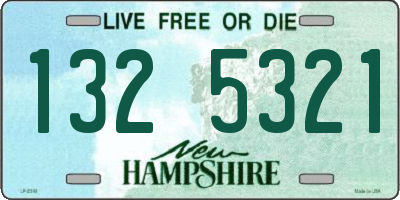 NH license plate 1325321