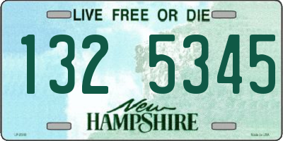 NH license plate 1325345