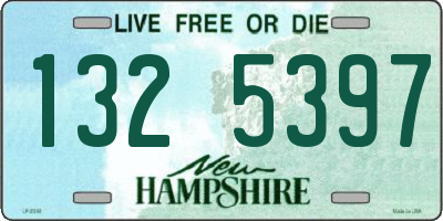 NH license plate 1325397