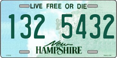 NH license plate 1325432