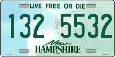 NH license plate 1325532