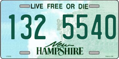 NH license plate 1325540