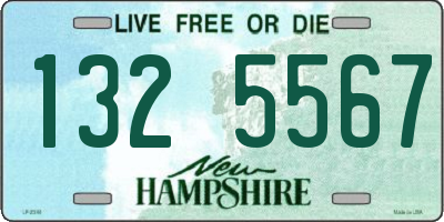 NH license plate 1325567