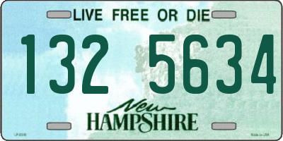 NH license plate 1325634