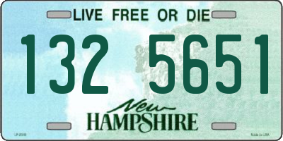 NH license plate 1325651