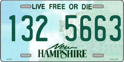 NH license plate 1325663
