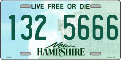 NH license plate 1325666