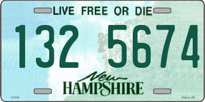 NH license plate 1325674