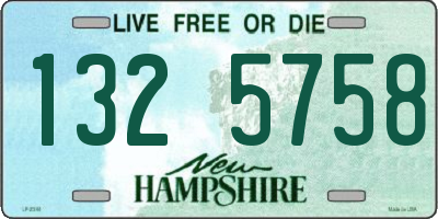 NH license plate 1325758