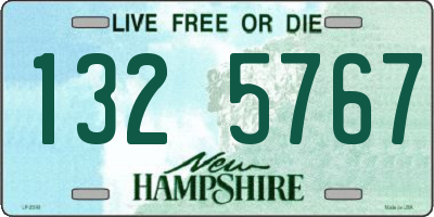 NH license plate 1325767