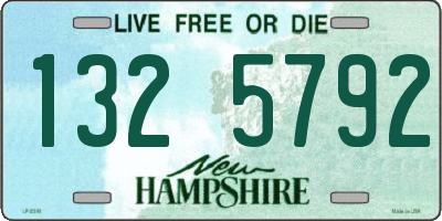 NH license plate 1325792