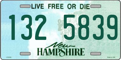 NH license plate 1325839