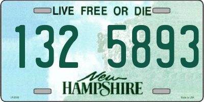 NH license plate 1325893