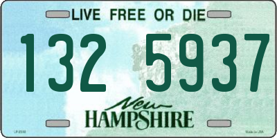 NH license plate 1325937