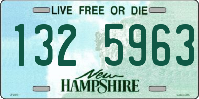 NH license plate 1325963