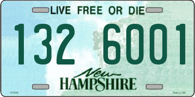 NH license plate 1326001