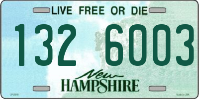 NH license plate 1326003