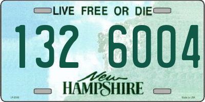 NH license plate 1326004