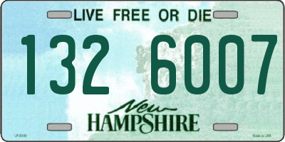 NH license plate 1326007