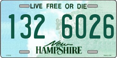 NH license plate 1326026