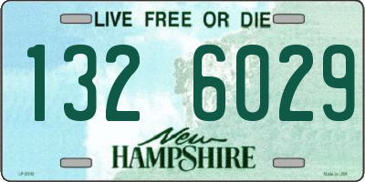NH license plate 1326029
