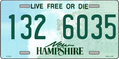NH license plate 1326035