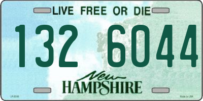 NH license plate 1326044