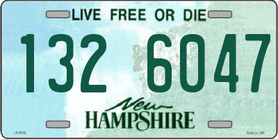 NH license plate 1326047