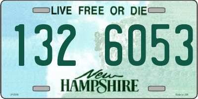 NH license plate 1326053
