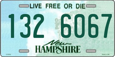 NH license plate 1326067