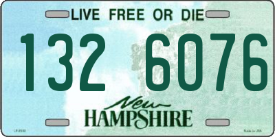 NH license plate 1326076